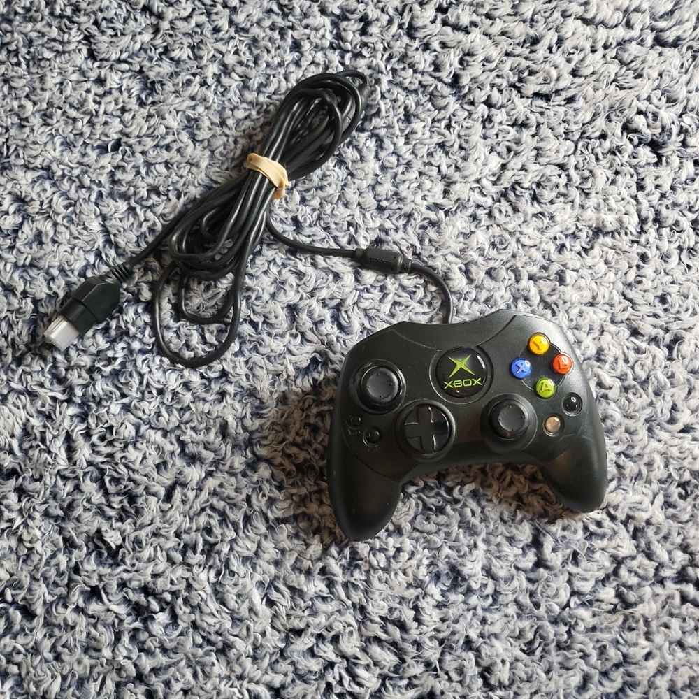 Microsoft X0869873 Xbox Game Controller S w/ Cord - Black